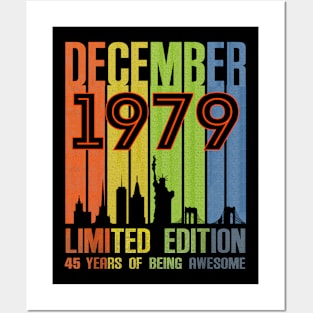 December 1979 Limited Edition 45 Years Of Being Awesome Posters and Art